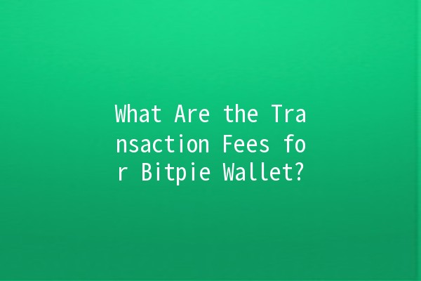 What Are the Transaction Fees for Bitpie Wallet? 💸